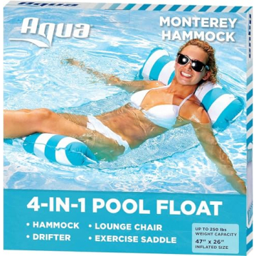 Aqua 4-in-1 Monterey Hammock Pool Float - Ultimate Comfort & Versatility