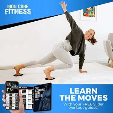 Iron Core Fitness Sliders for Ultimate Workout Anywhere