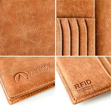 Inspiring Adventures Luxury RFID Passport and Card Holder