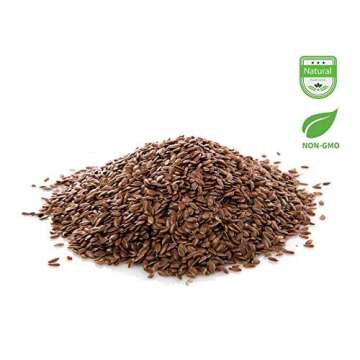 AIVA Flax Seeds 10 lb – Whole Raw Flaxseed for Baking, Smoothies, and Snacks, Bulk Packaging