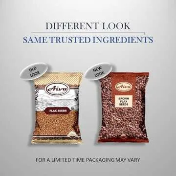 AIVA Flax Seeds 10 lb – Whole Raw Flaxseed for Baking, Smoothies, and Snacks, Bulk Packaging