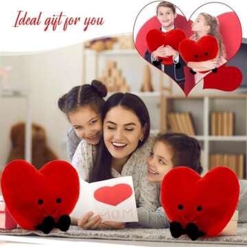 Cute Red Heart Plush Pillow Toy for All Occasions
