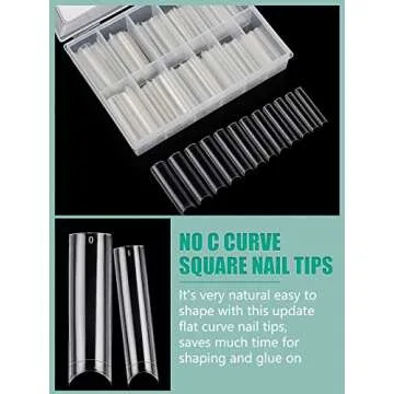 480PCS XL Clear Nail Tips - Professional Quality Set