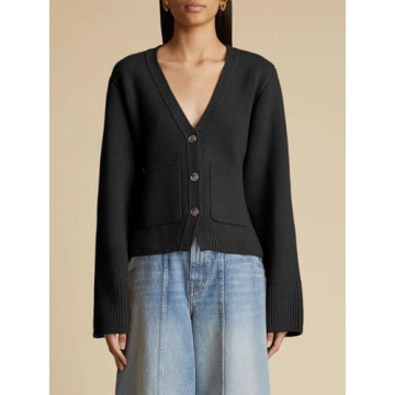 Chic Saodimallsu Women's V Neck Cardigan Sweater Coats