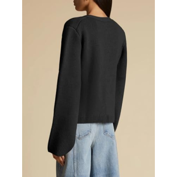 Chic Saodimallsu Women's V Neck Cardigan Sweater Coats