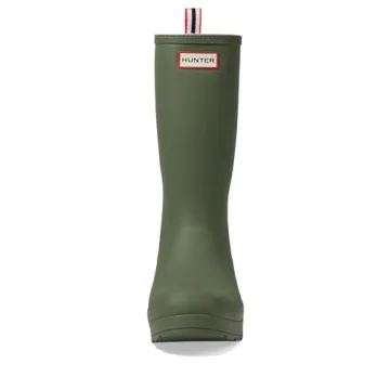 Hunter Women's Play Tall Insulated Rain Boot, Medium Green