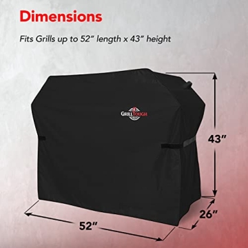 GrillTough Heavy Duty BBQ Grill Cover - Waterproof, UV Resistant