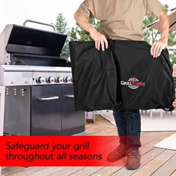 GrillTough Heavy Duty BBQ Grill Cover - Waterproof, UV Resistant
