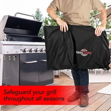 GrillTough Heavy Duty BBQ Grill Cover - Waterproof, UV Resistant
