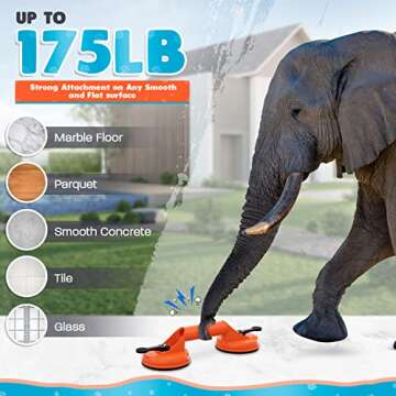 SELAPET Dog Suction Cup Toy - Tug of War Style with Rope, Dogs Interactive Ball, Large Aggressive Ch...