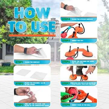 SELAPET Dog Suction Cup Toy - Tug of War Style with Rope, Dogs Interactive Ball, Large Aggressive Chewers & Puppy - Wear-Resistant Pull, Teeth-Cleaning Chew, Multifunctional Design