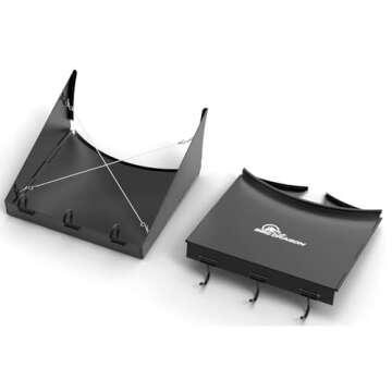 BBQ Dragon Weber Grill Side Table – Fits 22" Weber Grills - Foldable Grill Table Attachment with H...