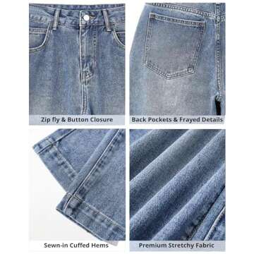 Stylish EMMIOL Vintage Baggy Jeans for Women