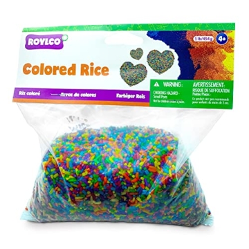 Roylco Colored Rice - 1 Lb. Box for Enriching Arts & Crafts