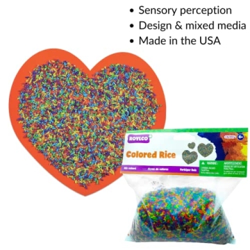 Vibrant Roylco Colored Rice for Creative Sensory Play