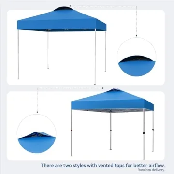 PHI VILLA Outdoor Canopy 10x10ft Pop-Up Tent for Festivals