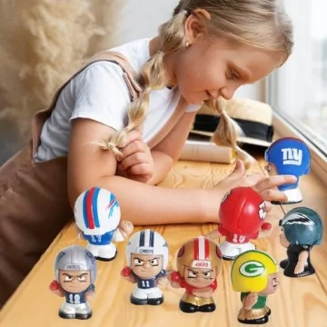Football Player Collector Set with Rare Coach Figure