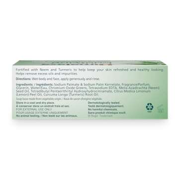 Himalaya Purifying Neem & Turmeric Cleansing Bar - Natural Skin Care