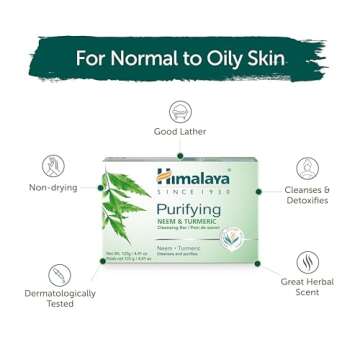 Himalaya Neem & Turmeric Cleansing Bar - Vegan & Gentle Care