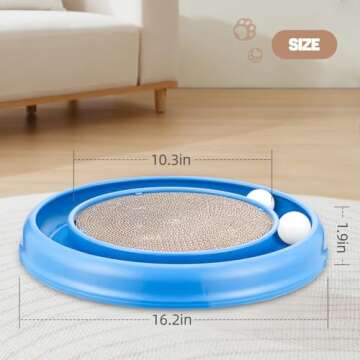 Peomliee Cat Scratching Board - Ultimate Scratching Fun with Balls for Cats