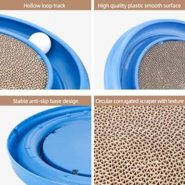 Peomliee Cat Scratching Board - Interactive Toy for Cats