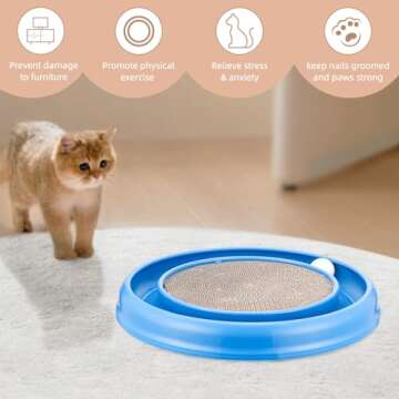 Peomliee Cat Scratching Board - Interactive Toy for Cats