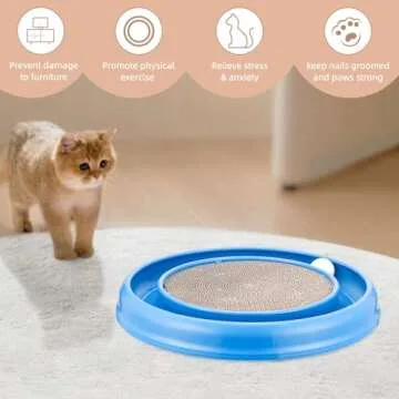 Peomliee Cat Scratching Board - Interactive Toy for Cats