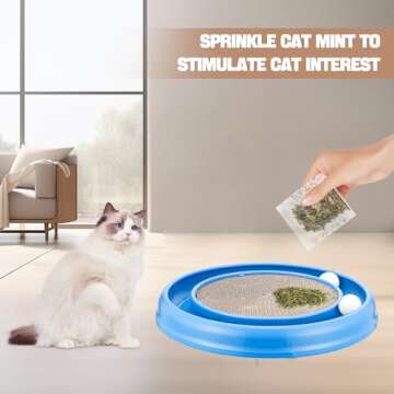 Peomliee Cat Scratching Board - Interactive Toy for Cats