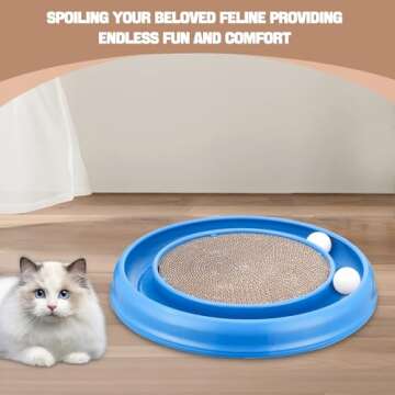 Peomliee Cat Scratching Board - Interactive Toy for Cats