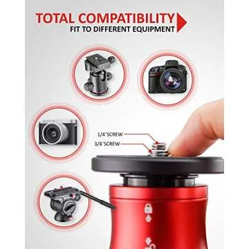 IFOOTAGE Camera Monopod Professional 59" Aluminum Telescoping Video Monopods with Tripod Stand Compatible for DSLR Cameras and Camcorders, Cobra 2 Monopod A150S
