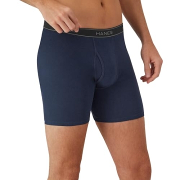 Hanes Men's Comfort Boxer Briefs - Cotton & Moisture-Wicking