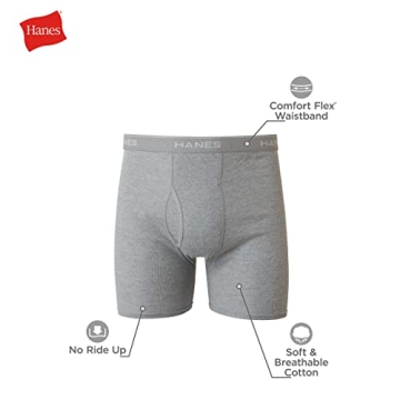 Hanes Men's Comfort Boxer Briefs - Cotton & Moisture-Wicking