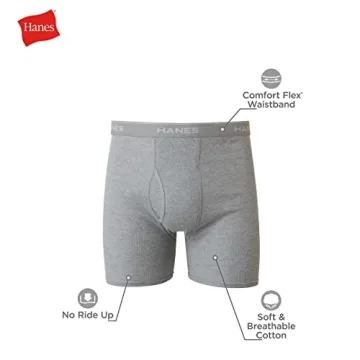 Hanes Men's Comfort Boxer Briefs - Cotton & Moisture-Wicking