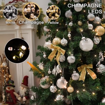 SUDDUS 200 LED Christmas Tree String Lights for Festive Decor