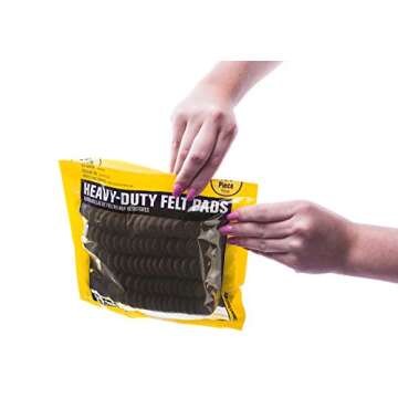 Smart Surface Furniture Felt Pads 1-Inch Round 160-Piece Pack