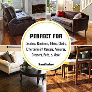 Smart Surface Furniture Felt Pads 1-Inch Round 160-Piece Pack