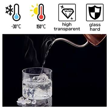 EZOWare Set of 8 Glass Food Jars with Airtight Natural Bamboo Lids, 450ml/15.2oz Kitchen Clear Canister Storage Container Set for Storing Candy, Cookie, Rice, Sugar, Flour, Spices, Nuts, Coffee