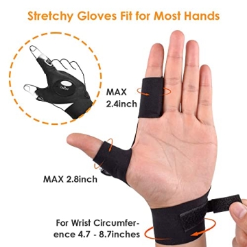 Rechargeable LED Flashlight Gloves - Ultimate Hands-Free Tool Gift