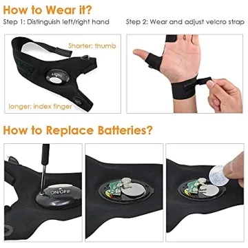 Rechargeable LED Flashlight Gloves - Ultimate Hands-Free Tool Gift