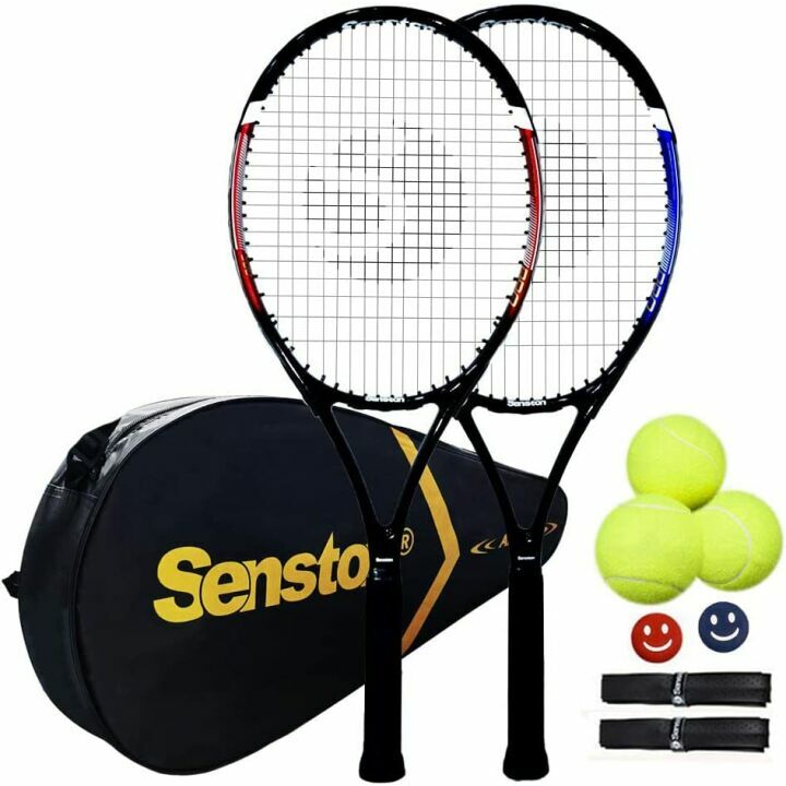 Senston Adult Tennis Racket Set - 27 inch Rackers & Balls