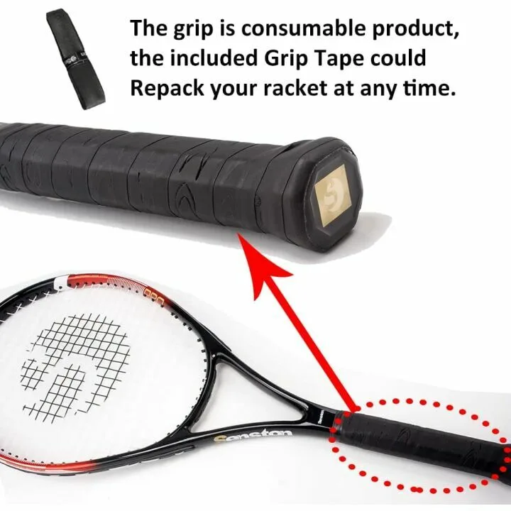 Senston Adult Tennis Racket Set - 27 inch Rackers & Balls