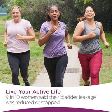 Poise Impressa Bladder Supports for Women, Size 1, 21 Count