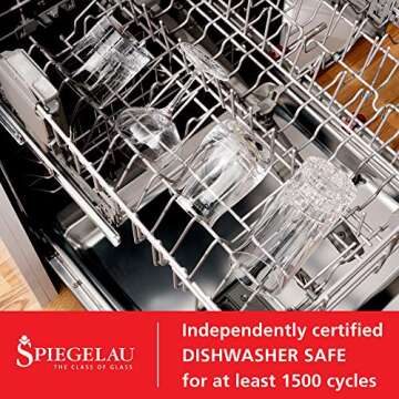 Spiegelau Special Gin and Tonic Glasses Set of 4 - European-Made Crystal, Modern Cocktail Glassware, Dishwasher Safe, Professional Quality Cocktail Glass Gift Set - 21 oz