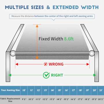 Durable RV Awning Fabric Replacement for All Seasons
