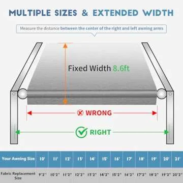 Durable RV Awning Fabric Replacement for All Seasons