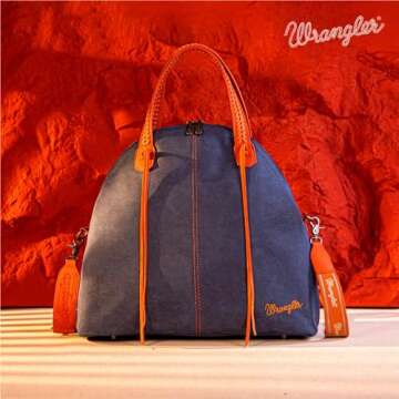 Wrangler Large Tote Bag for Women Weekender Bag Extra Handbag for Women Top handle Travel bag and Ca...