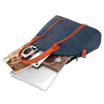 Wrangler Large Tote Bag for Women Weekender Bag Extra Handbag for Women Top handle Travel bag and Carry on bag With Double Zipper WG93G-2006NY