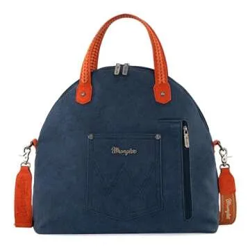 Wrangler Large Tote Bag for Women Weekender Bag Extra Handbag for Women Top handle Travel bag and Carry on bag With Double Zipper WG93G-2006NY