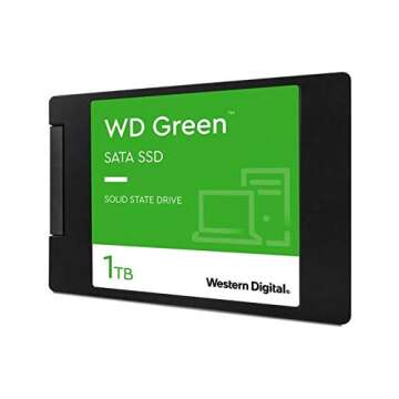 Western Digital 1TB WD Green Internal PC SSD Solid State Drive - SATA III 6 Gb/s, 2.5"/7mm, Up to 55...