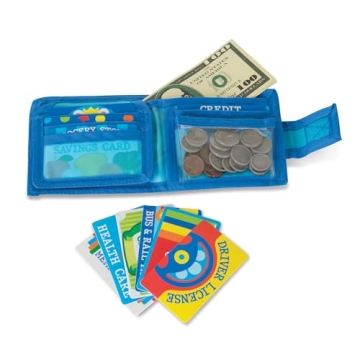 Melissa & Doug Toy Wallet with Play Money & Cards